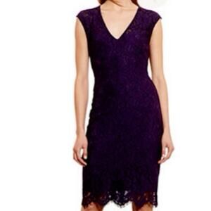 NWT Lauren Ralph Lauren Lace Dress Grapevine Sz 12 Floral Feminine Romantic Part